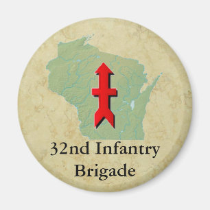 32. Infanterie-Wisconsin-Militär Magnet