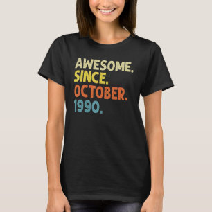 32 Jahre alt Phantastisch seit Oktober 1990 32. Ge T-Shirt