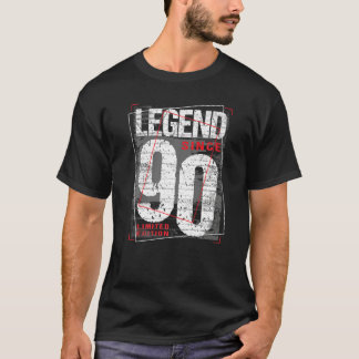 32 Jahre alt Vintag 1990 32. Geburtstagsdekoration T-Shirt