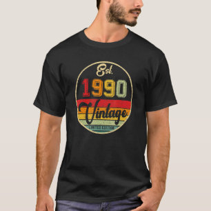 32 Jahre alt Vintage 1990 32. Geburtstag T-Shirt