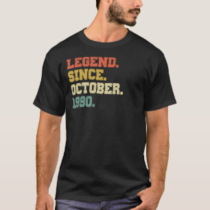 32 Jahre alte Legende seit Oktober 1990 32. Geburt T-Shirt