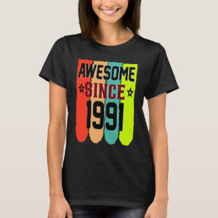 32 Jahre alte Vintage 1991 32. Geburtstag T-Shirt