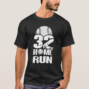 32 Jahre alte Vintage-Baseball 32. Geburtstag 1 T-Shirt