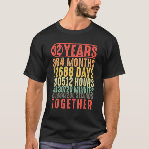32 Jahre zusammen 32 Jahre Verheiratete Paare T-Shirt