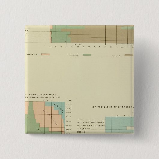 32 Konjugale Bedingung, Scheidung 1890 Button (Vorderseite)