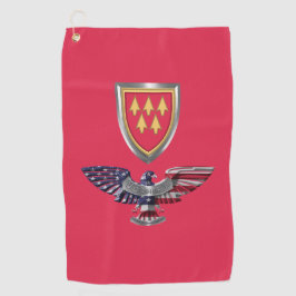 32. Luftverteidigungskommandoadle Golfhandtuch