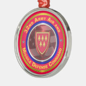 32. Militär- und Raketenabwehrkommando Ornament Aus Metall (Links)