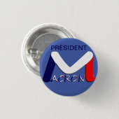 32 mm, Emmanuel Macron Präsident Button (Vorne & Hinten)