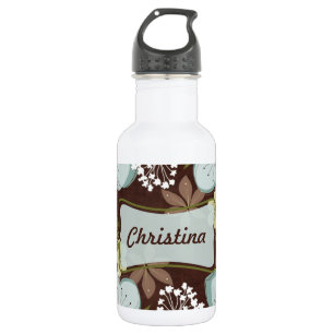 32. oz. Hawaiianische Blaue Blume Trinkflasche