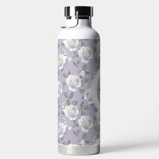 32 oz. Rose Garden Monogram Lavendel Wasserflasche Trinkflasche (Rechts)