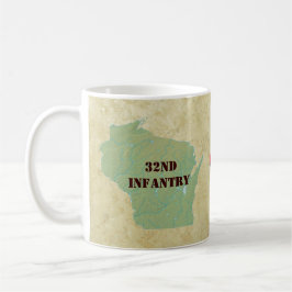 32. Pfeil-Brigaden-Militär Infanterie-Wisconsins Kaffeetasse