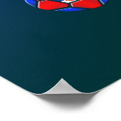 32 Qualifizierende Länder für Südafrika 2010 MMX Poster (Ecke)