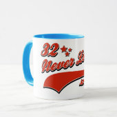 32 so gut nie geschaut tasse (Vorderseite Links)
