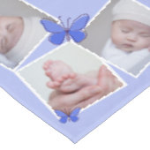 32 Square Images Foto Collage Blue Butterflies Tischdecke (Schrägansicht)