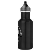 32 Unze-Schädel mit Sonnenbrille u. Kopfhörern Edelstahlflasche (Rechts)