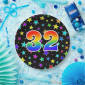 32. Veranstaltung: Bold, Fun, Colorful Rainbow 32 Pappteller (Party)