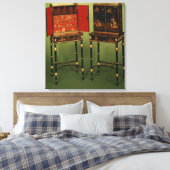 32:Zwei Chinoiserie-Schränke, c.1770 Leinwanddruck (Insitu (Schlafzimmer))