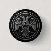 32nd Degree Scottish Rite Double Headed Eagle Button (Vorderseite)