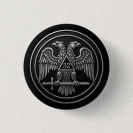 32nd Degree Scottish Rite Double Headed Eagle Button
