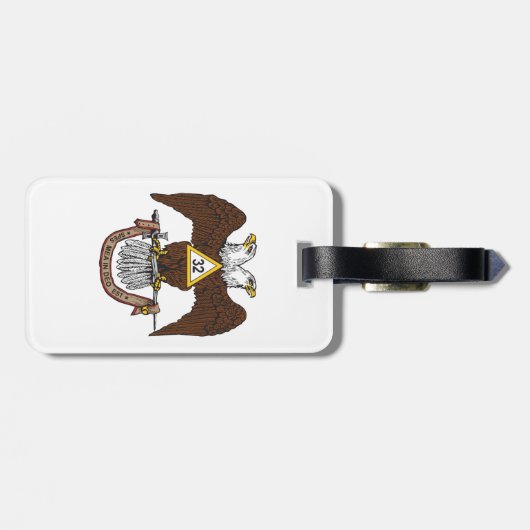 32nd Degree Scottish Rite Double Headed Eagles Gepäckanhänger (Rückseite horizontal)
