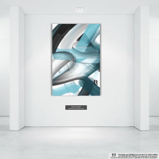 32x32" Trend Abstrakt Art Leinwand Schwarz-weiß Bl