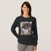 3301c Sibirischer Husky T-Shirt (Vorne ganz)