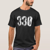 330-Area-Code Akron OH Mobile Telefonbereich Code T-Shirt (Vorderseite)