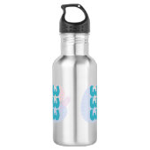 333 Angel Guidance Affirmation Manifestation Edelstahlflasche (Rückseite)