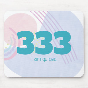 333 Angel Guidance Affirmation Manifestation Mousepad