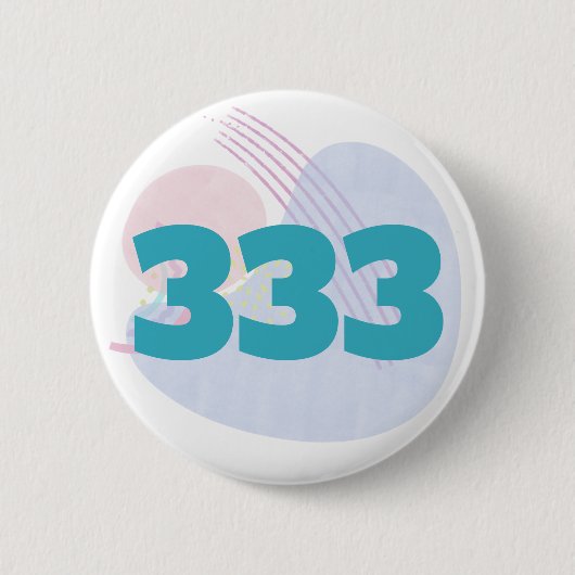 333 Angel Number Guidance Support Manifestation Button (Vorderseite)