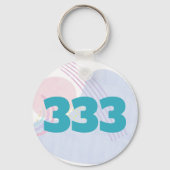 333 Angel Number Guidance Support Manifestation Schlüsselanhänger (Rückseite)