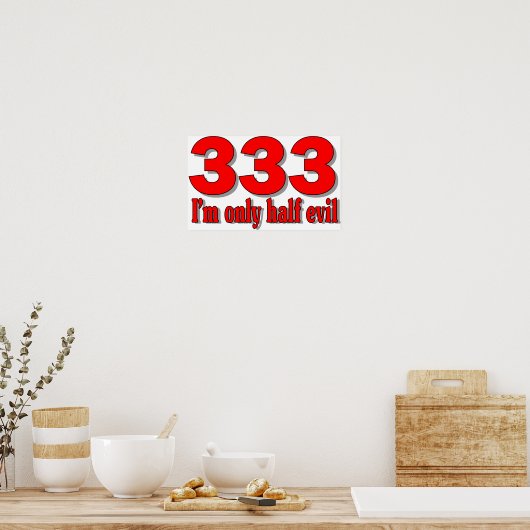 333 Poster (Küche)