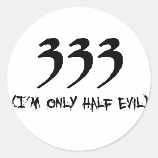 333 RUNDER AUFKLEBER (Vorderseite)