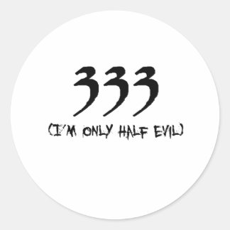 333 RUNDER AUFKLEBER