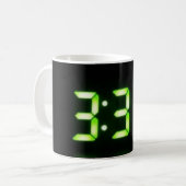 333 Uhr Kaffeemaschine-Tasse Kaffeetasse (Vorderseite Links)