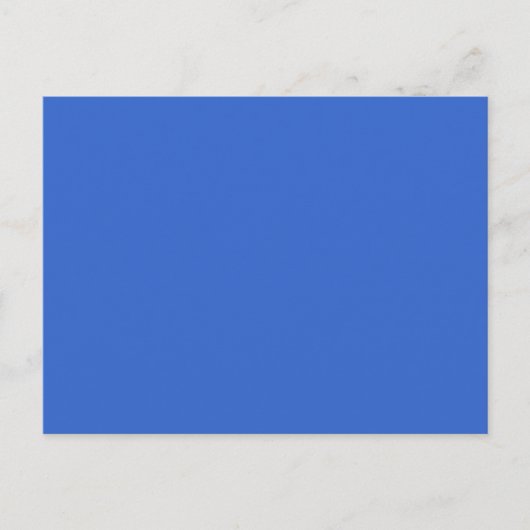 3366CC Solid Blue Background Color Template Postkarte (Vorderseite)