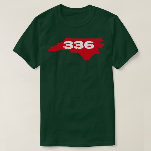 336 Rot und Weiß T-Shirt (Design vorne)