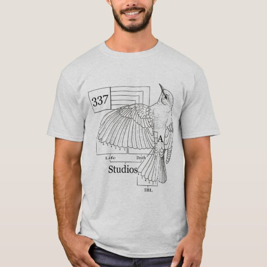 337 Vogel-Diagramm T-Shirt (Vorderseite)