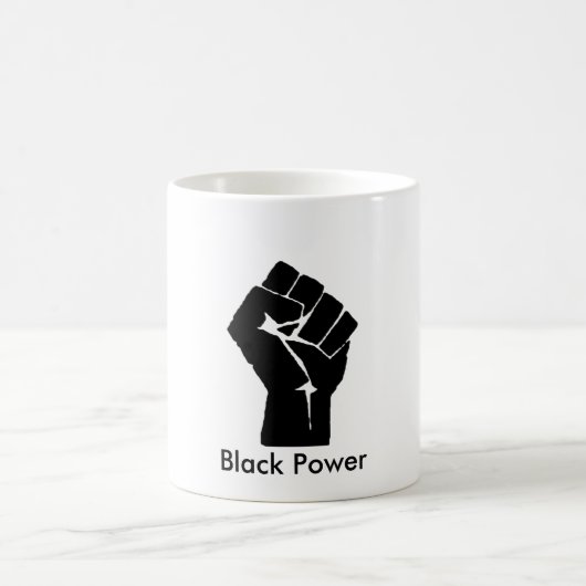 337px-Fist.svg [1], schwarzer Power Kaffeetasse (Mittel)