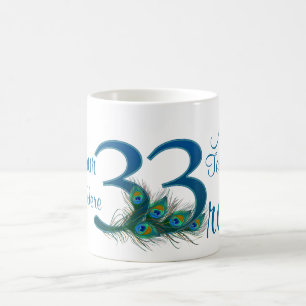 # 33 - 33. Hochzeitstag oder 33. Geburtstag Kaffeetasse