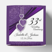 33./47. Jahrestag der Hochzeit von Amethyst Geschenkschachtel (Oben)