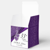 33./47. Jahrestag der Hochzeit von Amethyst Geschenkschachtel (Geöffnet)