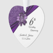 33./47. Lila Jubiläum von Amethyst Ornament (Vorderseite)