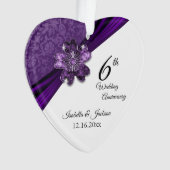 33./47. Lila Jubiläum von Amethyst Ornament (Vorderseite)