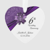 33./47. Lila Jubiläum von Amethyst Ornament (Rückseite)