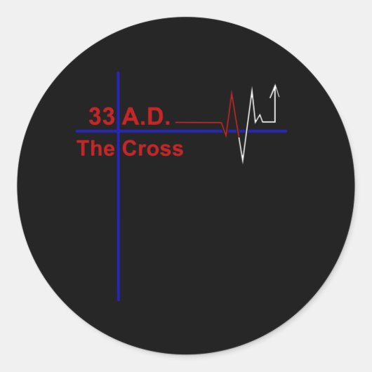 33 A.D. RUNDER AUFKLEBER (Vorderseite)