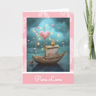*~* 33 AP51 Love Boat Hearts Romantischer Valenti Feiertagskarte