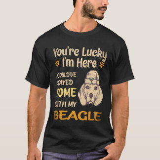 33 Blieb zu Hause mit meinem Beagle T-Shirt