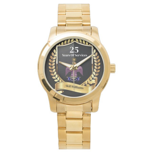 33 Degree Years of Services Armbanduhr (Vorderseite)