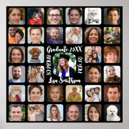 33 Fotos für die Personalisierung des Graduationsp Poster